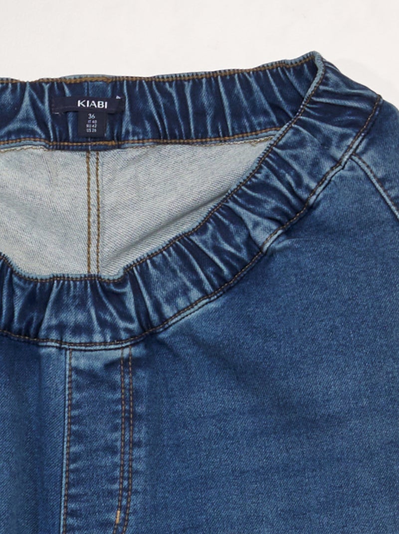 Jean à taille élastiquée - collection facile à enfiler Bleu - Kiabi