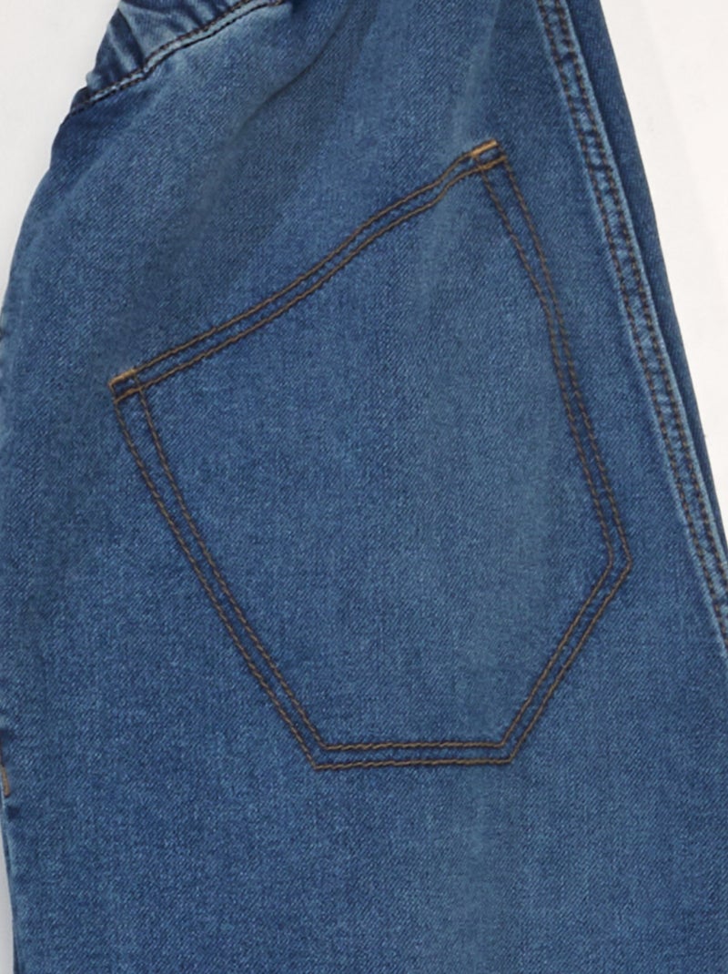 Jean à taille élastiquée - collection facile à enfiler Bleu - Kiabi