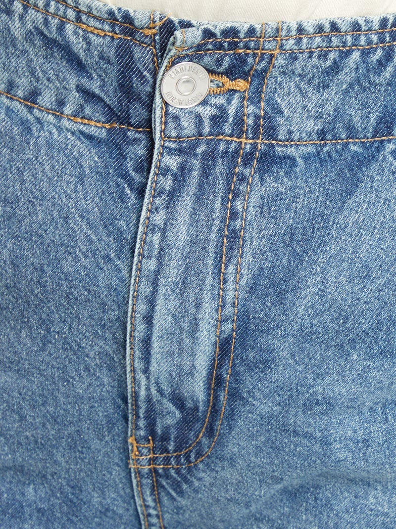 Jean à taille élastiquée Bleu - Kiabi