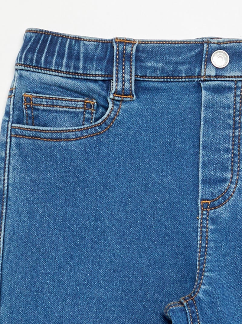 Jean avec ceinture ajustable - collection facile à enfiler Bleu - Kiabi