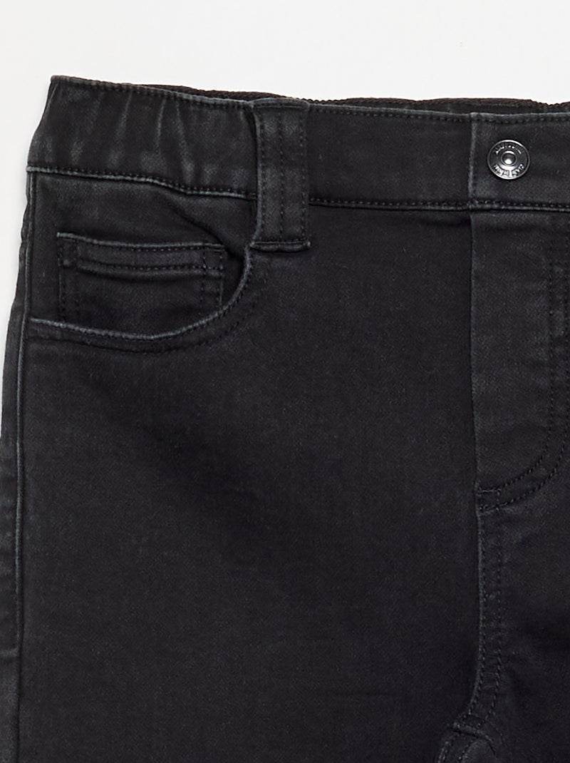 Jean avec ceinture ajustable - collection facile à enfiler Gris - Kiabi