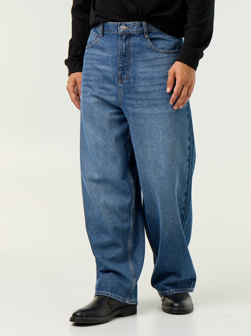 Jean baggy / coupe large Bleu - Kiabi
