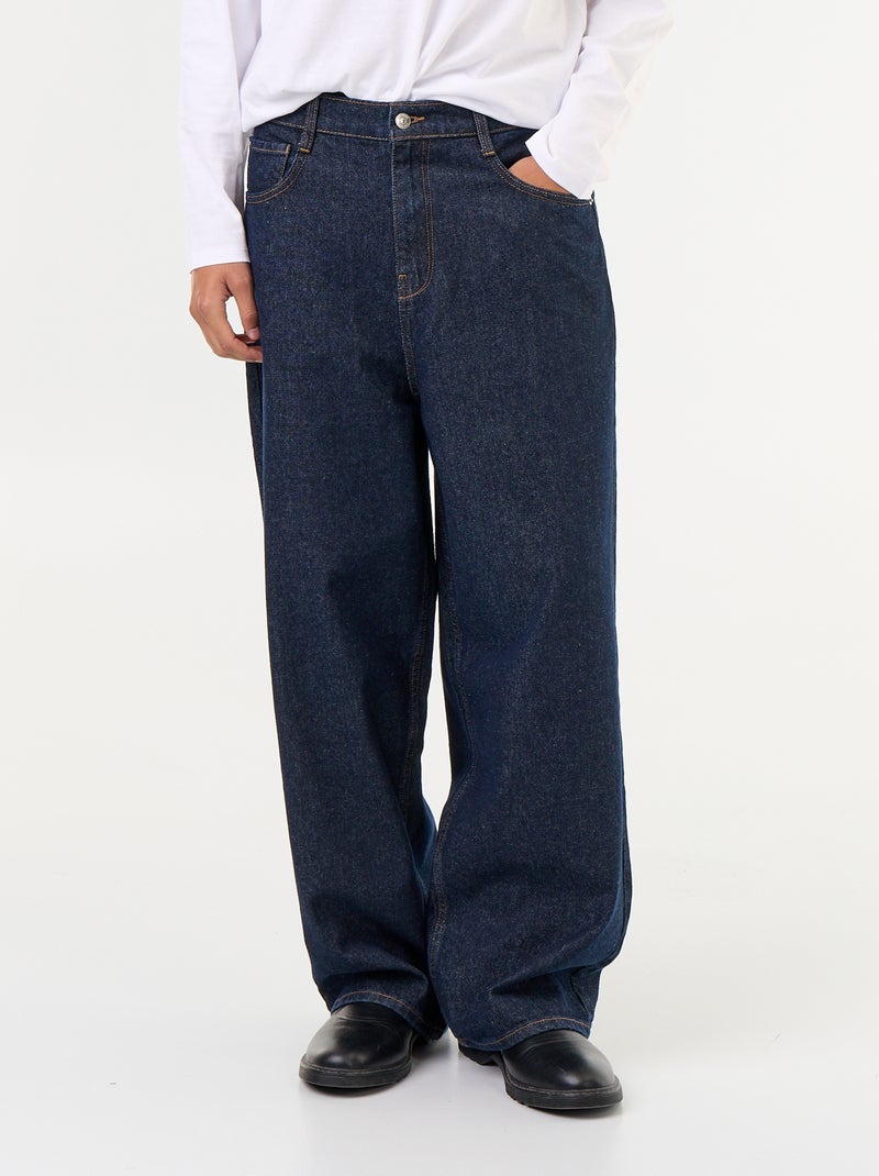 Jean baggy / coupe large Bleu - Kiabi