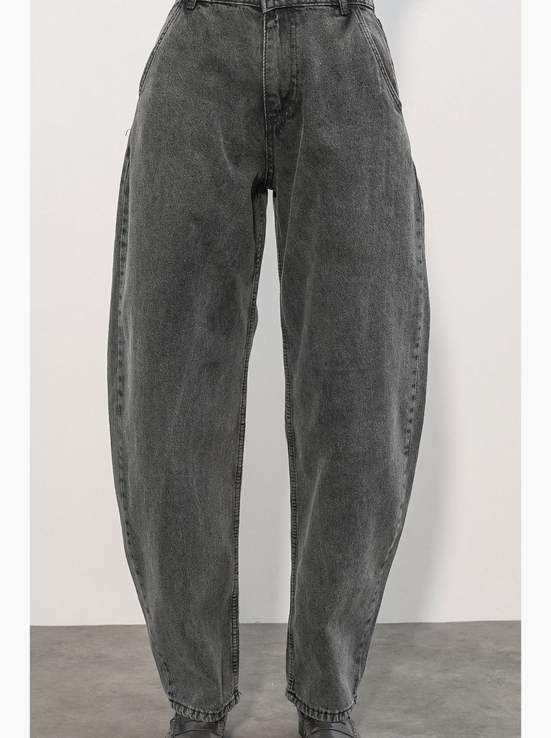 Jean baggy taille haute bdart Gris foncé - Kiabi