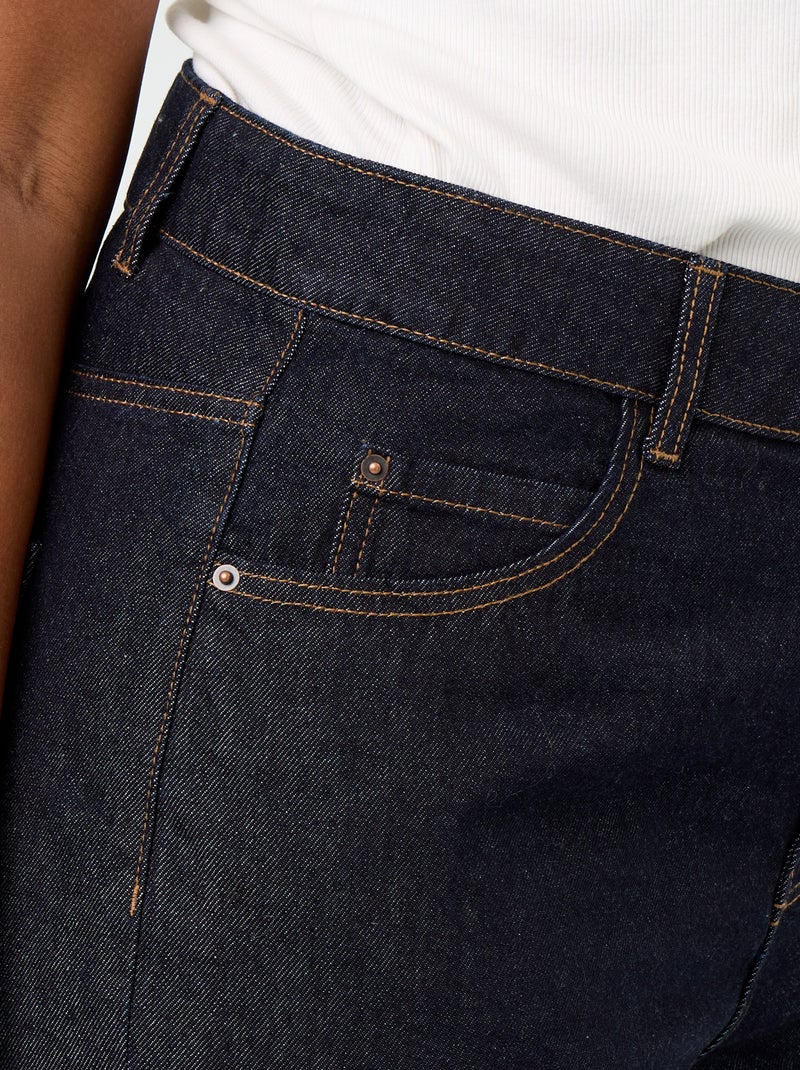 Jean barrel à 5 poches Bleu - Kiabi
