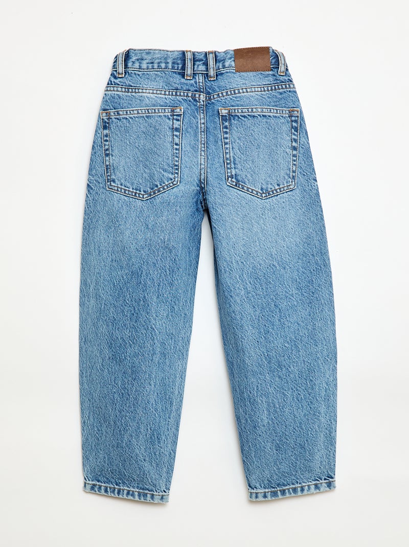 Jean barrel fit Bleu - Kiabi