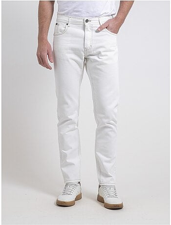 Jean blanc coupe droite siska