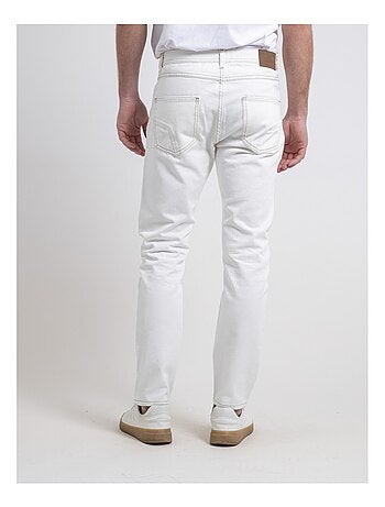Jean blanc coupe droite siska