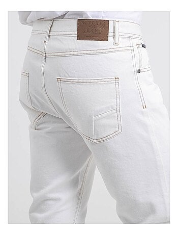 Jean blanc coupe droite siska