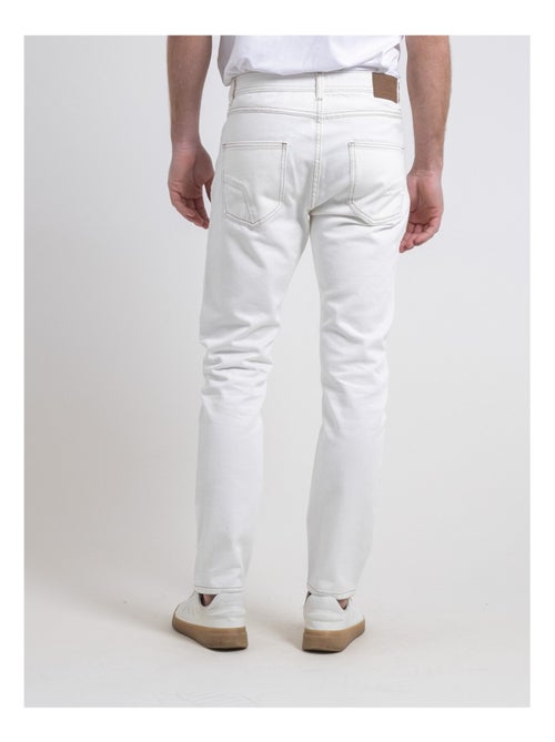 Jean blanc coupe droite siska - Kiabi