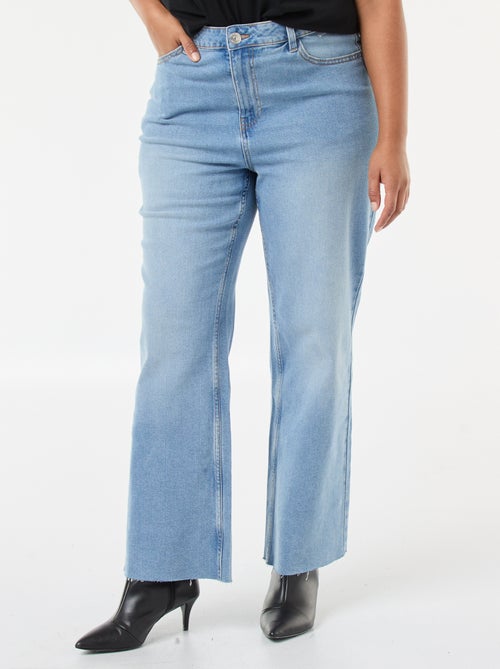 Jean bootcut avec bords à cru - Kiabi