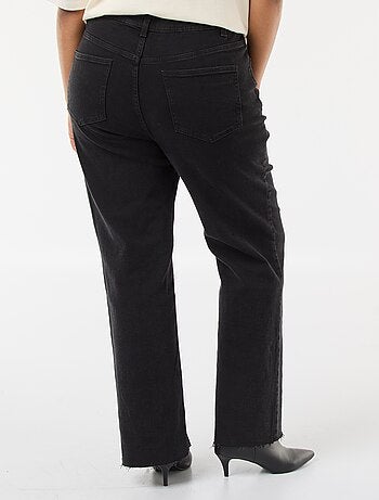 Jean bootcut avec bords à cru