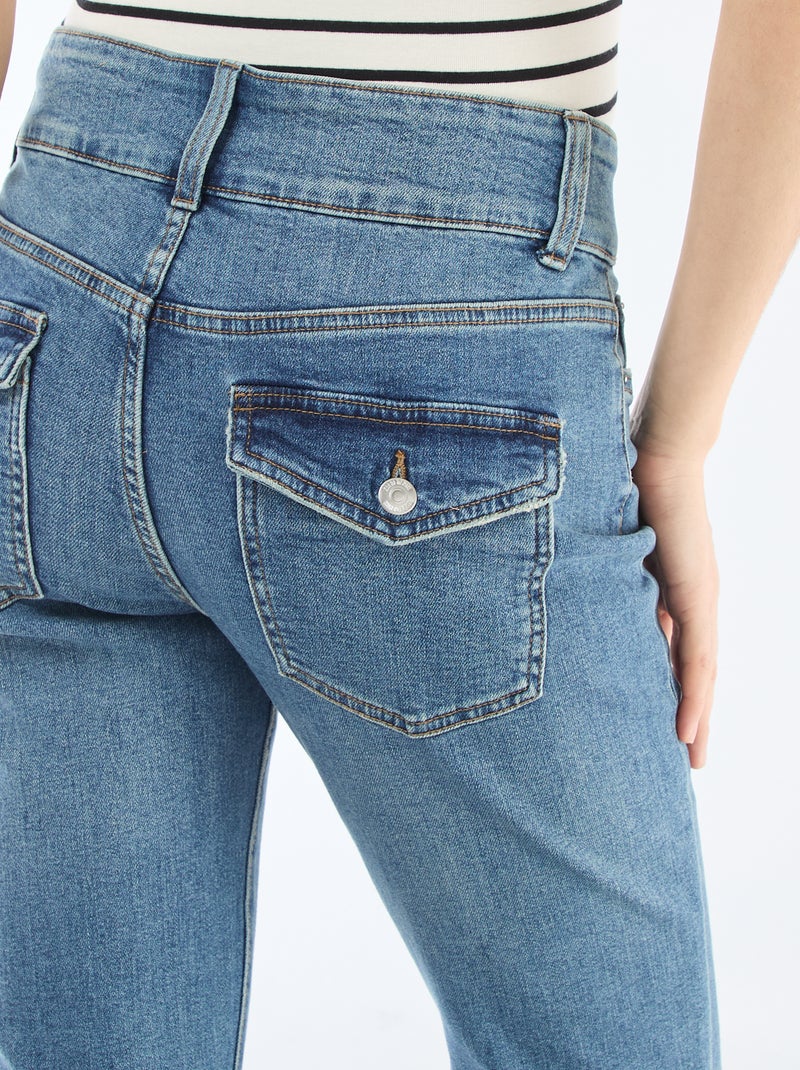 Jean bootcut taille basse Stone - Kiabi