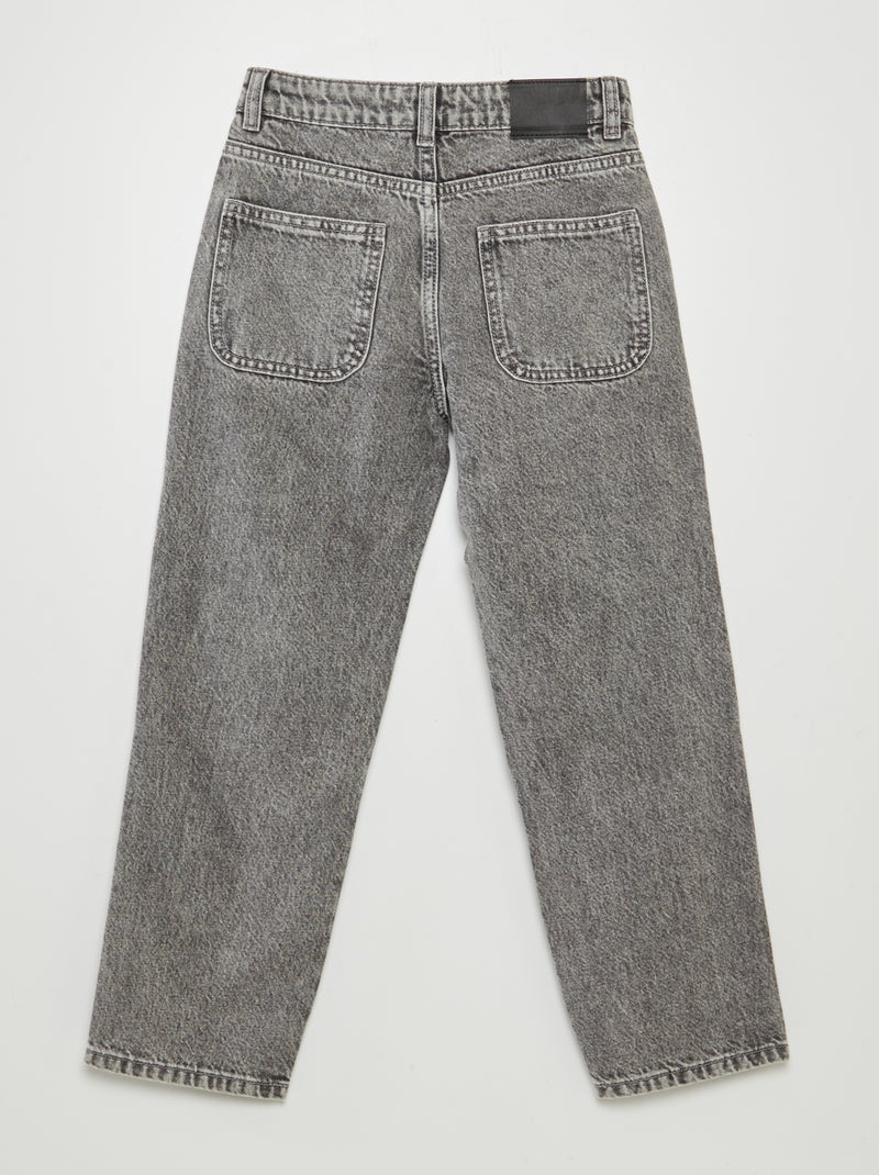 Jean coupe baggy Gris - Kiabi