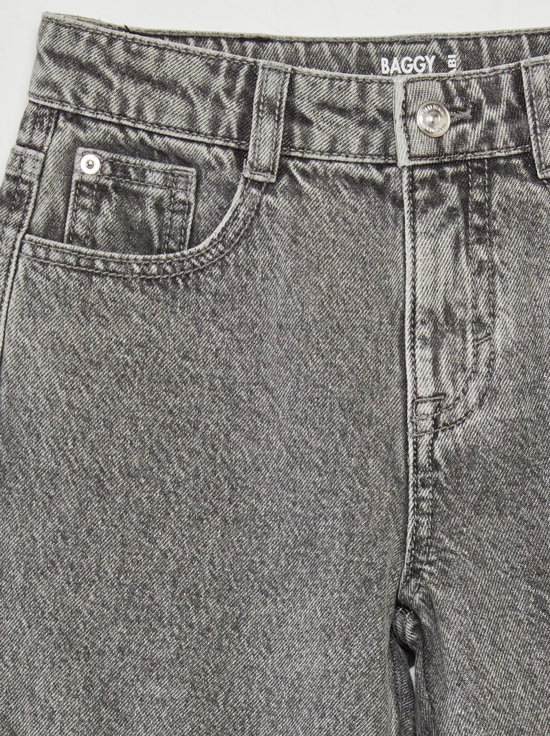 Jean coupe baggy Gris - Kiabi