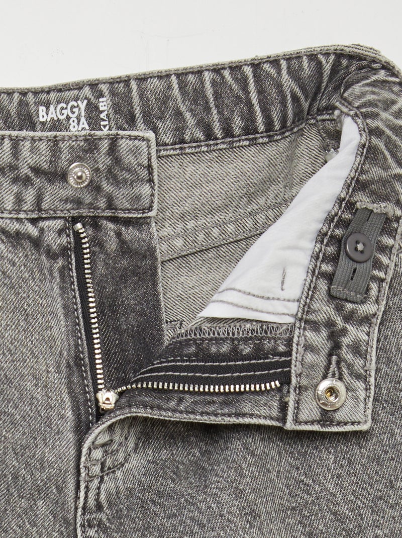 Jean coupe baggy Gris - Kiabi