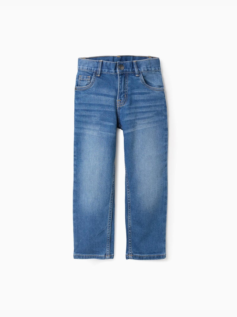 Jean Coupe Droite Bleu Bleu - Kiabi