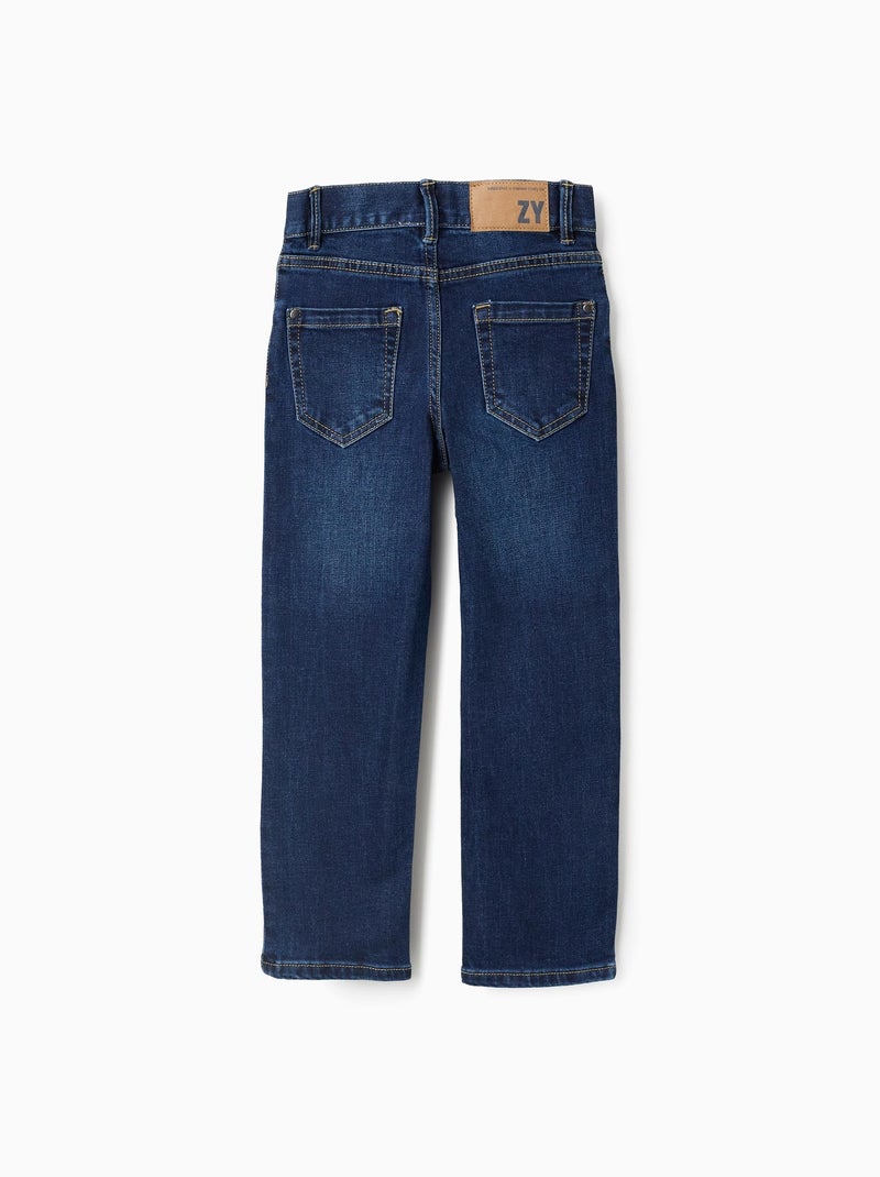 Jean Coupe Droite Bleu foncé - Kiabi