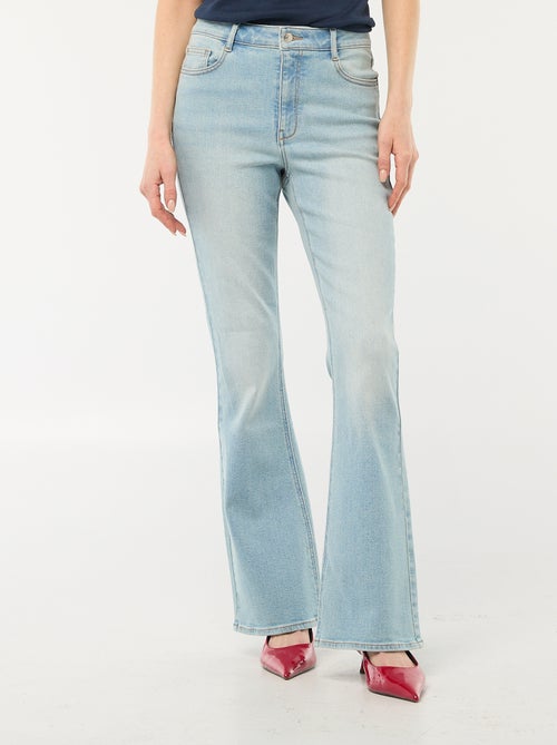 Jean coupe flare/bootcut à taille haute - Kiabi