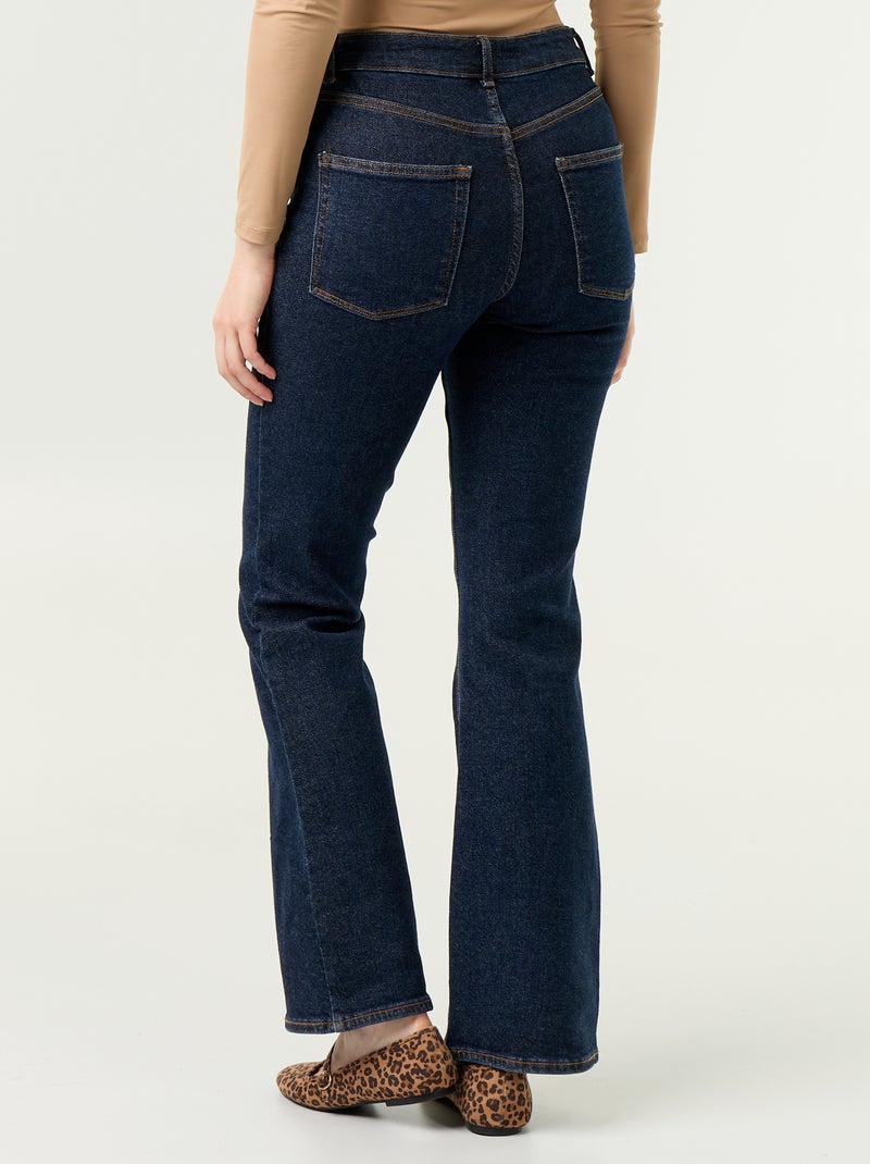 Jean coupe flare/bootcut à taille haute Bleu - Kiabi