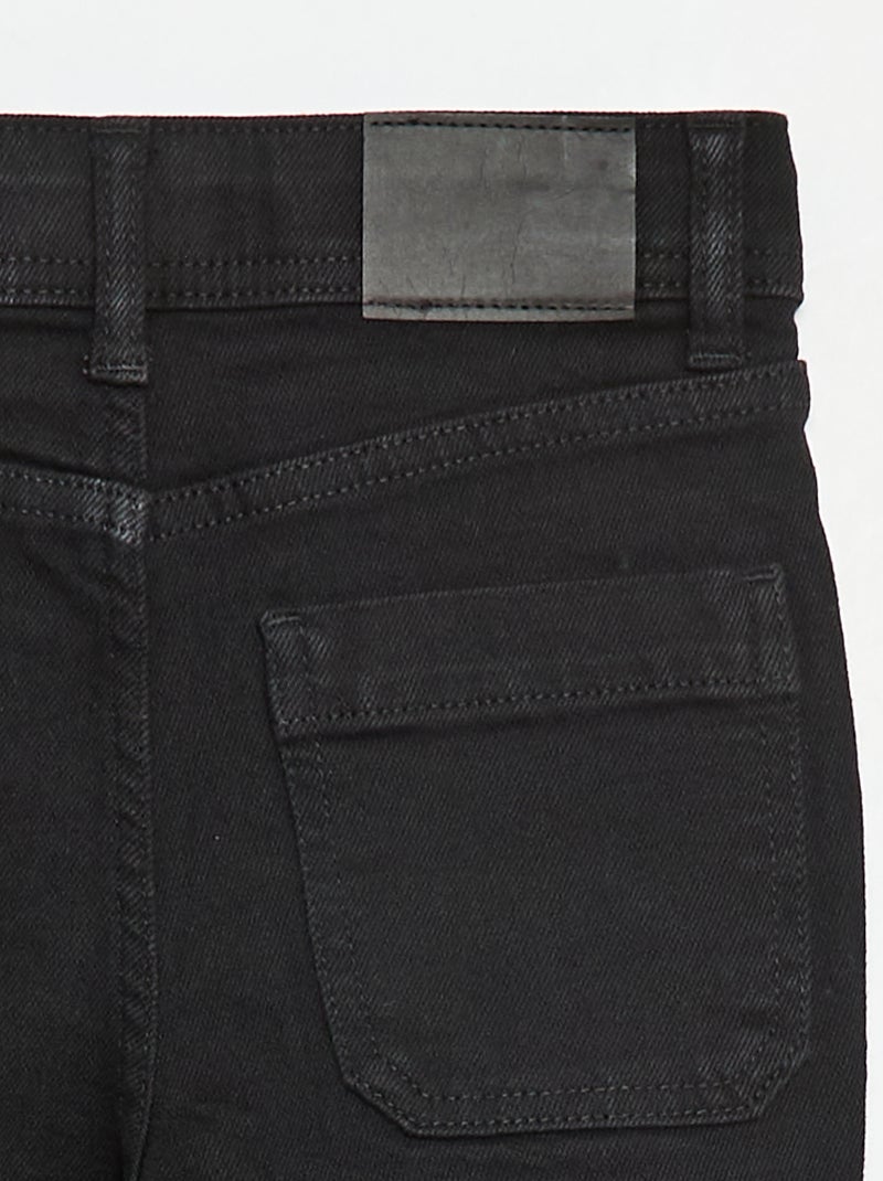 Jean coupe flare/bootcut avec poches plaquées Noir - Kiabi