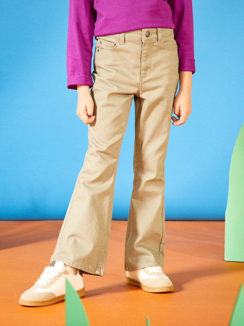 Jean coupe flare/bootcut Vert - Kiabi