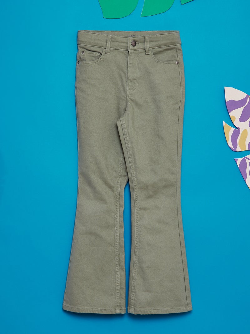 Jean coupe flare/bootcut Vert - Kiabi