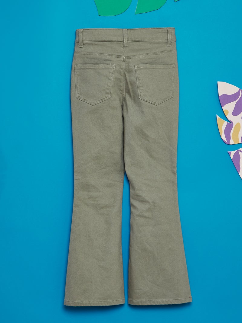 Jean coupe flare/bootcut Vert - Kiabi