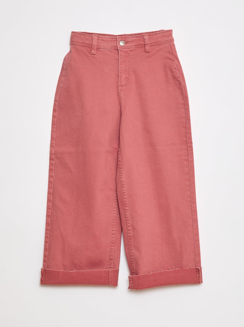 Jean coupe large - Coupe + confortable Rose - Kiabi