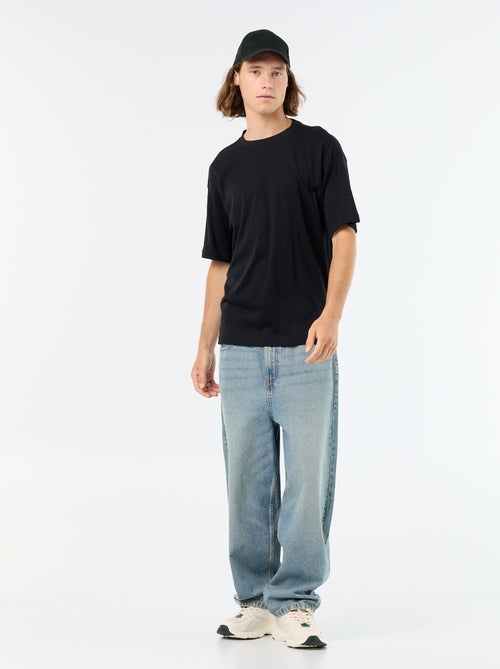 Jean coupe large 5 poches - Kiabi Jean coupe large 5 poches - Kiabi