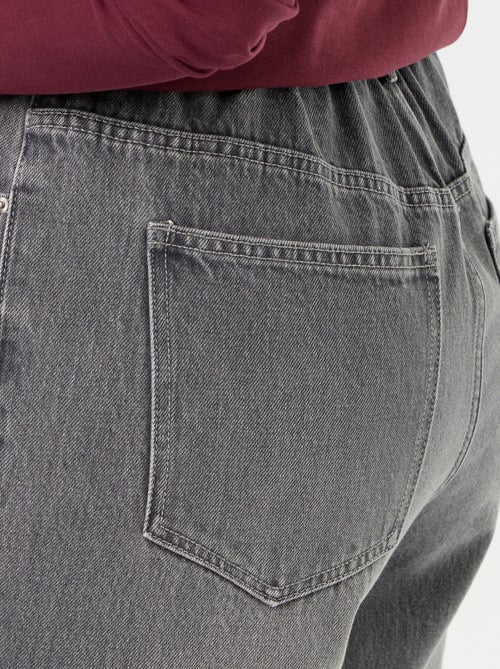 Jean coupe large avec revers à la base - Kiabi
