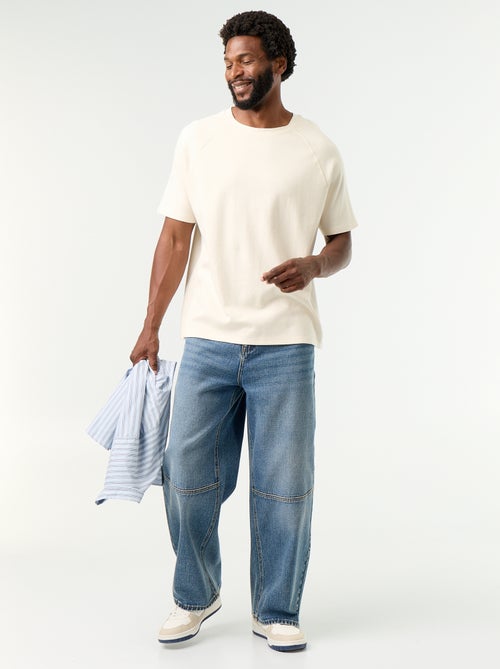 Jean coupe large / Loose fit à 5 poches - Kiabi