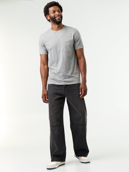 Jean coupe large / Loose fit à 5 poches - Kiabi