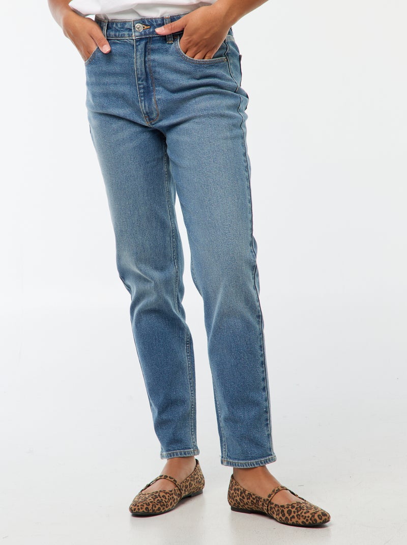 Jean coupe mom - L28 Bleu - Kiabi
