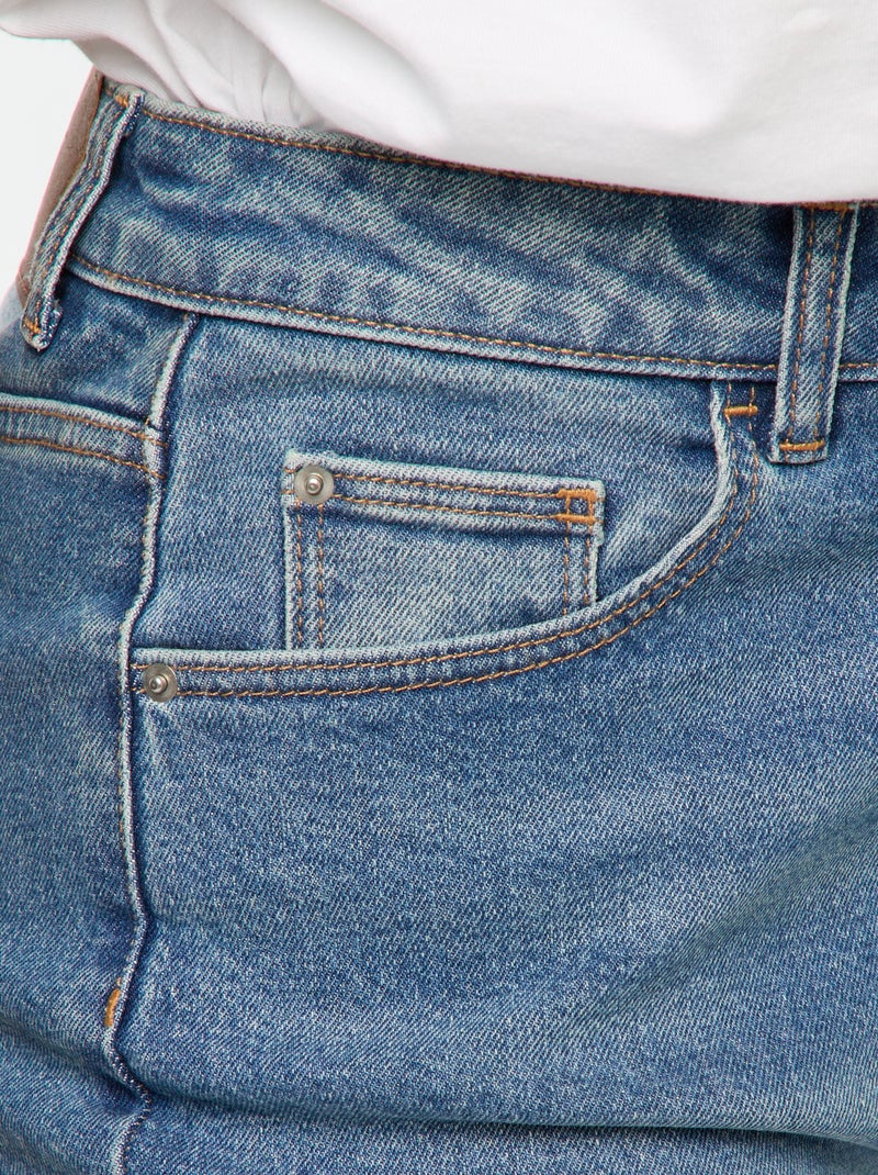 Jean coupe mom - L28 Bleu - Kiabi