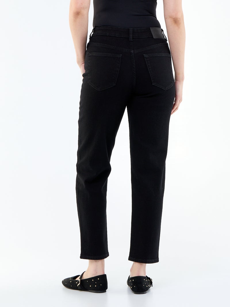 Jean coupe mom - L30 Noir - Kiabi