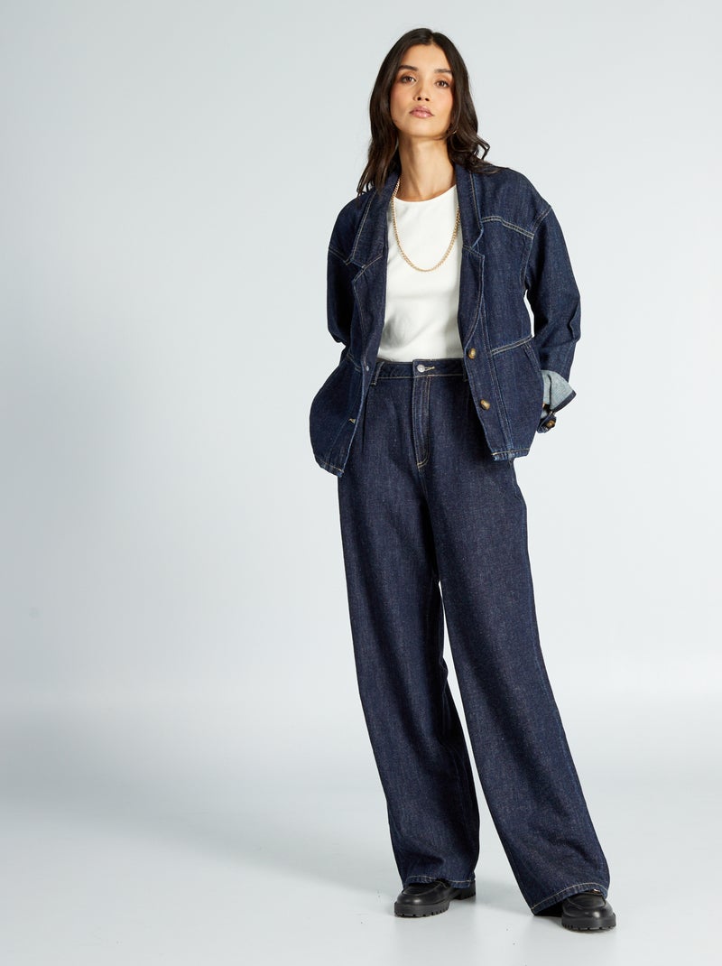 Jean denim x chanvre Bleu - Kiabi