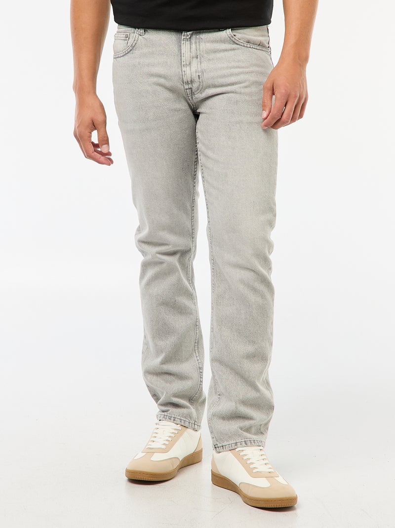 Jean droit - L34 Gris - Kiabi