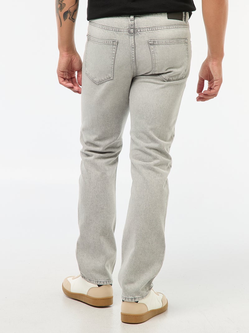 Jean droit - L34 Gris - Kiabi