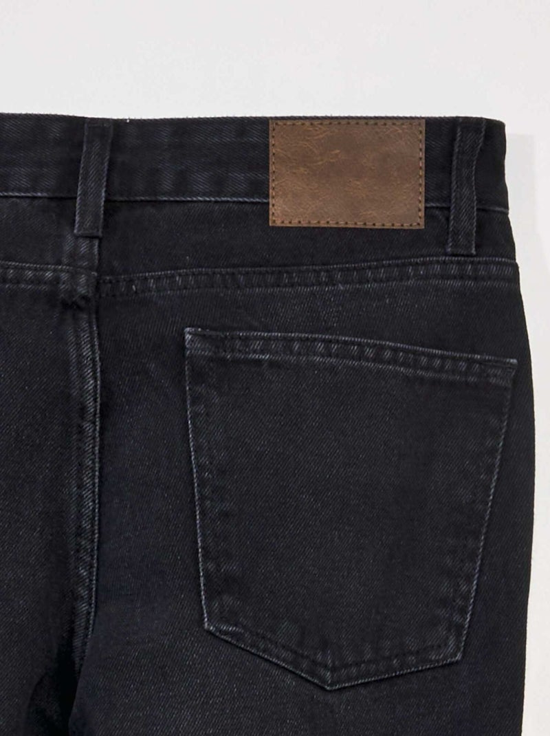 Jean droit à 5 poches - L30 Gris foncé - Kiabi