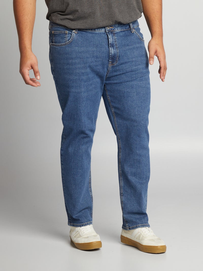 Jean droit à 5 poches - L34 Stone - Kiabi