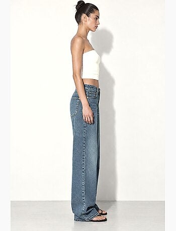 Jean droit à jambe large en denim hiccup