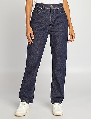 Jean droit à taille haute - Fabriqué en France