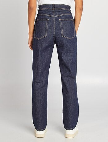 Jean droit à taille haute - Fabriqué en France