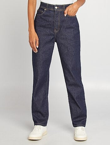 Jean droit à taille haute - Fabriqué en France