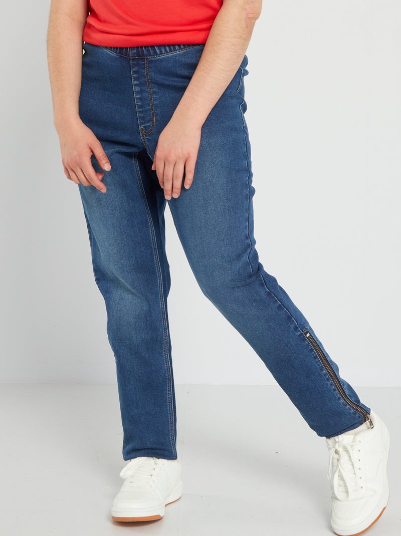 Jean droit à taille haute - So Easy Bleu - Kiabi