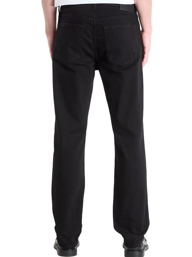 Jean Droit Homme Calvin Klein Jeans Noir - Kiabi