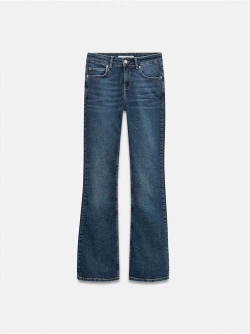 Jean droit taille basse dilvin - Kiabi