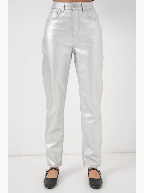 Jean droit taille haute bdart - Kiabi Jean droit taille haute bdart - Kiabi