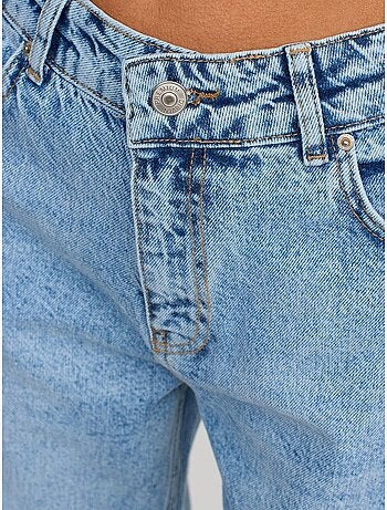Jean droit taille haute en denim de coton dilvin